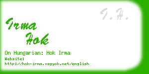 irma hok business card